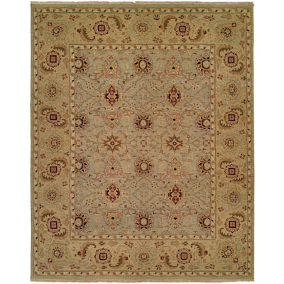 Traditional Gray Flatweave Wool Area Rug