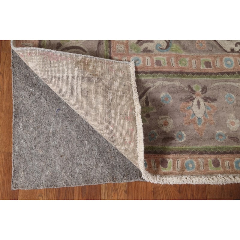 Over-Dyed Tabriz Persian Vintage Area Rug Handmade Wool Carpet - 7'2"x 10'6"
