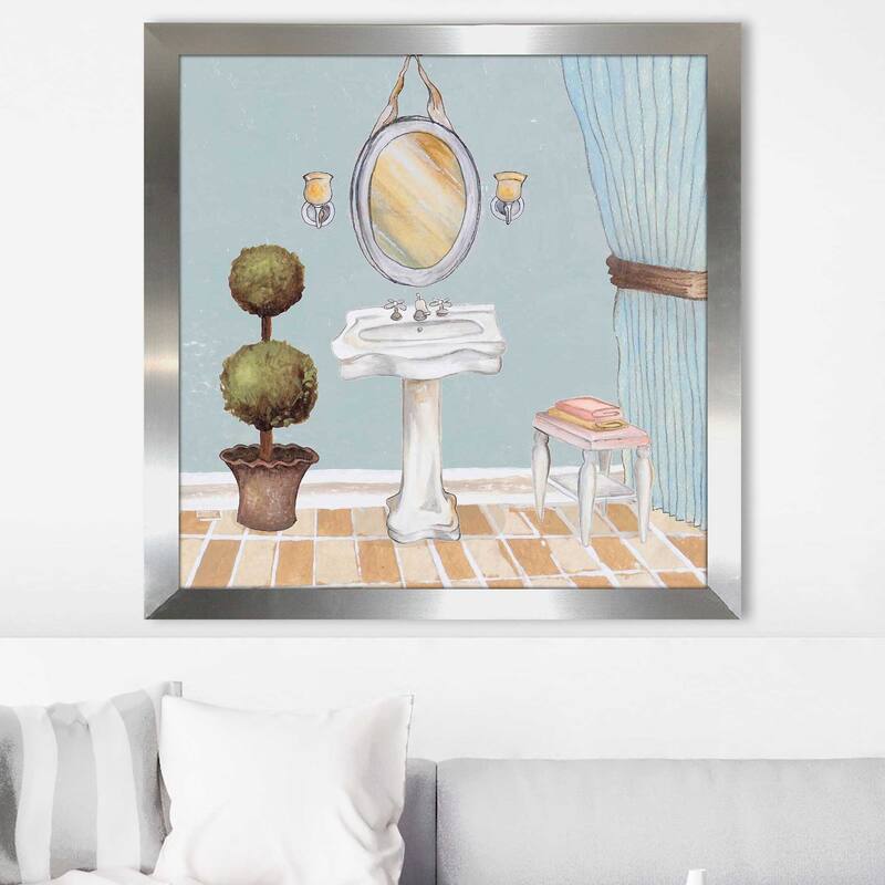 "Pastel Bath II (Square)" Print on Acrylic