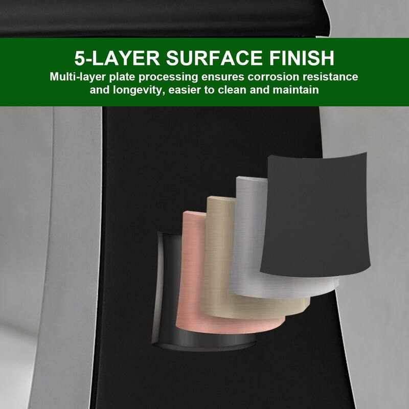 Topcraft Single Handle Waterfall Bathroom Faucet with Baseplate