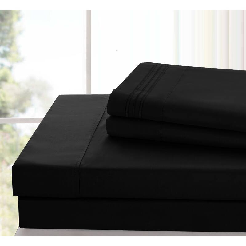6 Piece Bed Sheet Set Deep Pocket Ultra Soft Microfiber Bedding Sheets