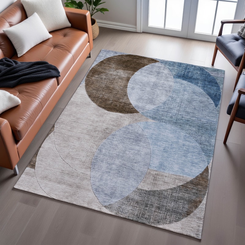 Premium Washable Super Soft Modern Geo Mayfield Rug