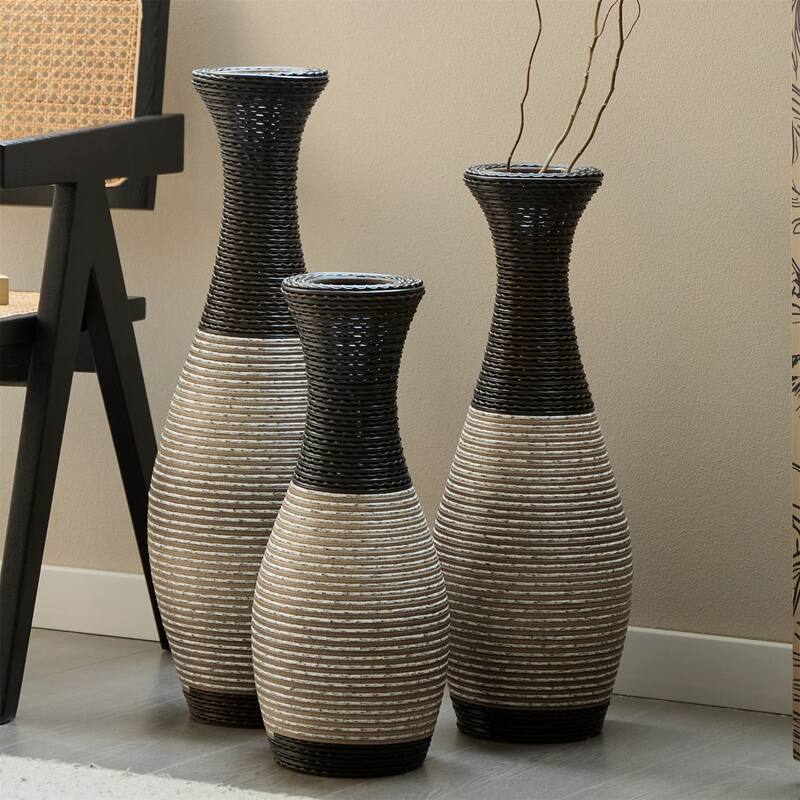 Home Decorative PVC Floor Vase (Set of 3)