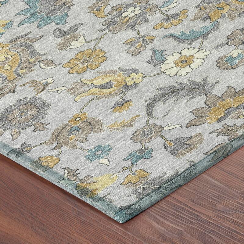 Machine Washable Indoor/ Outdoor Traditional Lanelle Chantille Rug