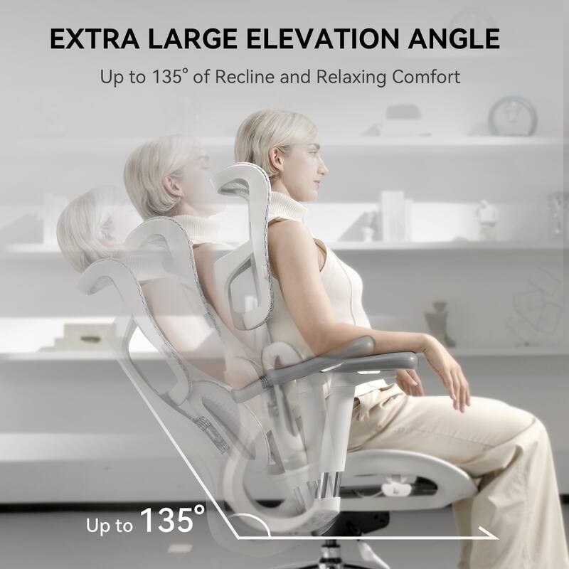 SIHOO Doro S100 Ergonomic Mesh Office Chair with Adjustable seat depth - 74*70*127