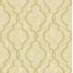preview thumbnail 1 of 3, Seabrook Designs Arlie Classical Trellis Unpasted Wallpaper 20.5 in. W x 33 ft. L - Metallic Sand & Tan