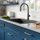 preview thumbnail 30 of 57, Karran QT-812 Top Mount 33 in. Large Single Bowl Quartz Kitchen Sink Kit