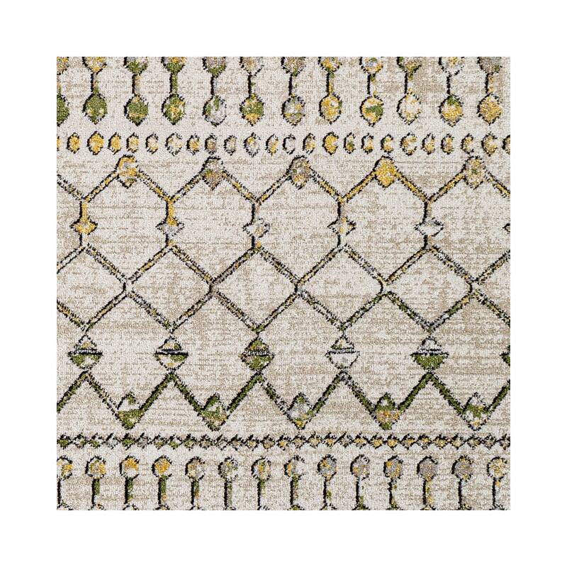 Livabliss Lavadora Bohemian Diamond Washable Area Rug