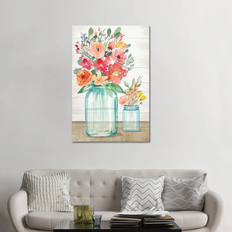 iCanvas "Country Floral Still Life" by Mollie B. Canvas Print - 48x32x1.5