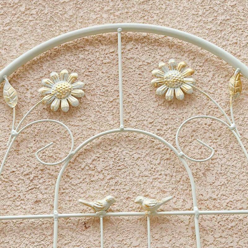 86.7" x 19.7'' Rust-Resistant Climbing Trellis for Garden Flowers and Vines