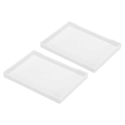 Fast Food Tray, Plastic Multi-Purpose Rectangle Serving Tray