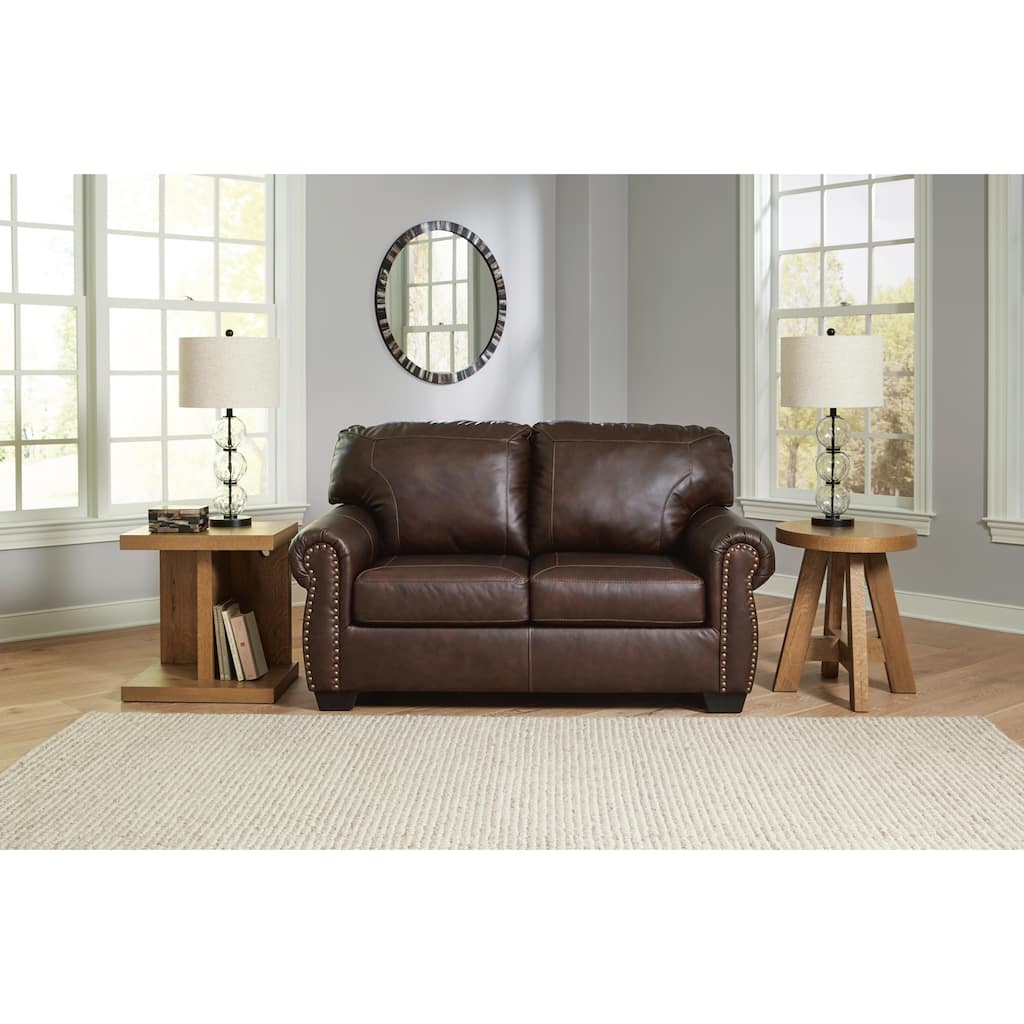 Signature Design by Ashley Colleton Dark Brown Loveseat - 67" W x 40" D x 39" H