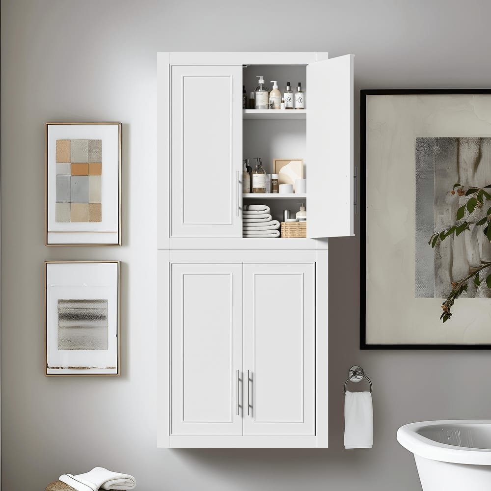 Wooden Storage Cabinet Wall Cabinet a Adjustable Shelf 26" - 26*22