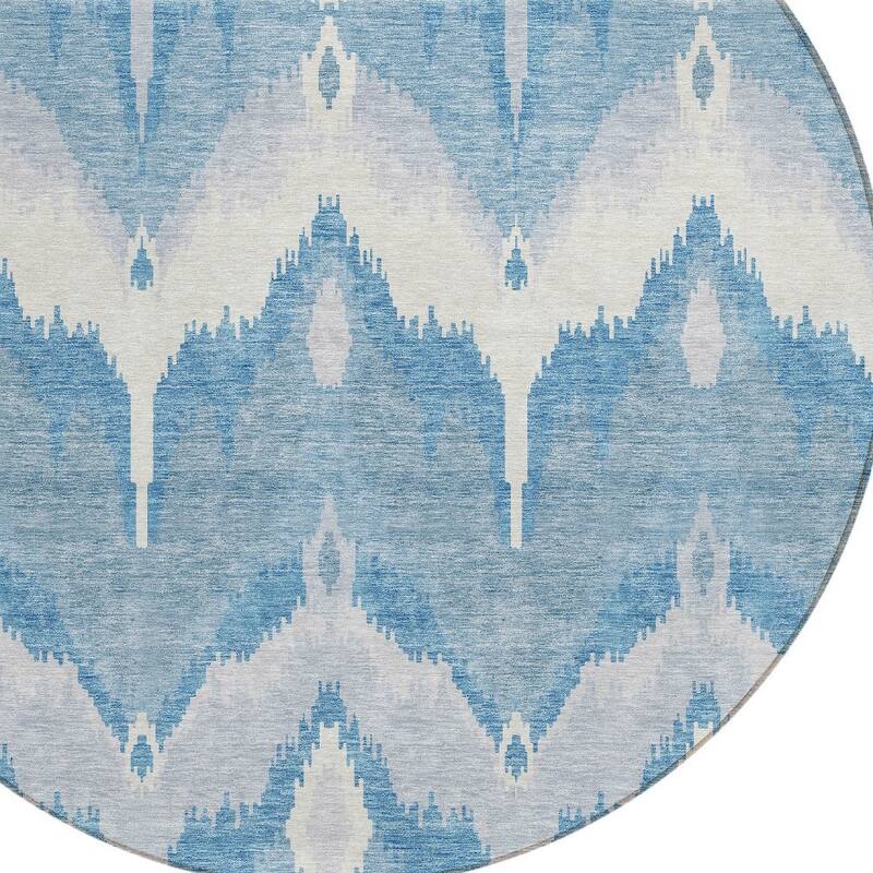 HomeRoots Ikat Transitional Rectangle Outdoor Rug