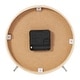 preview thumbnail 9 of 18, Light Brown Wood Woven Clock Chevron Patterned or White Frame with Silver Legs