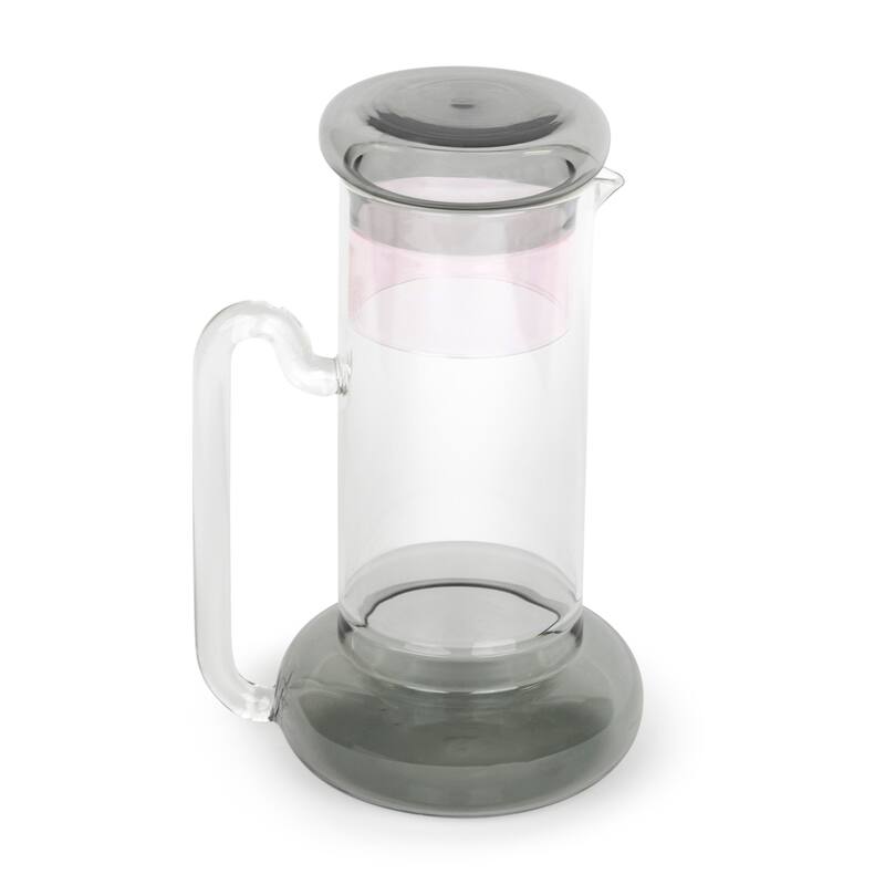 Elle Decor Bedside Pitcher Set Carafe with Cup - 32-Ounce Carafe