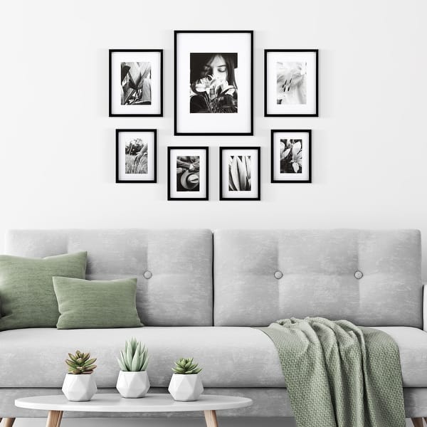 white gallery wall frame set