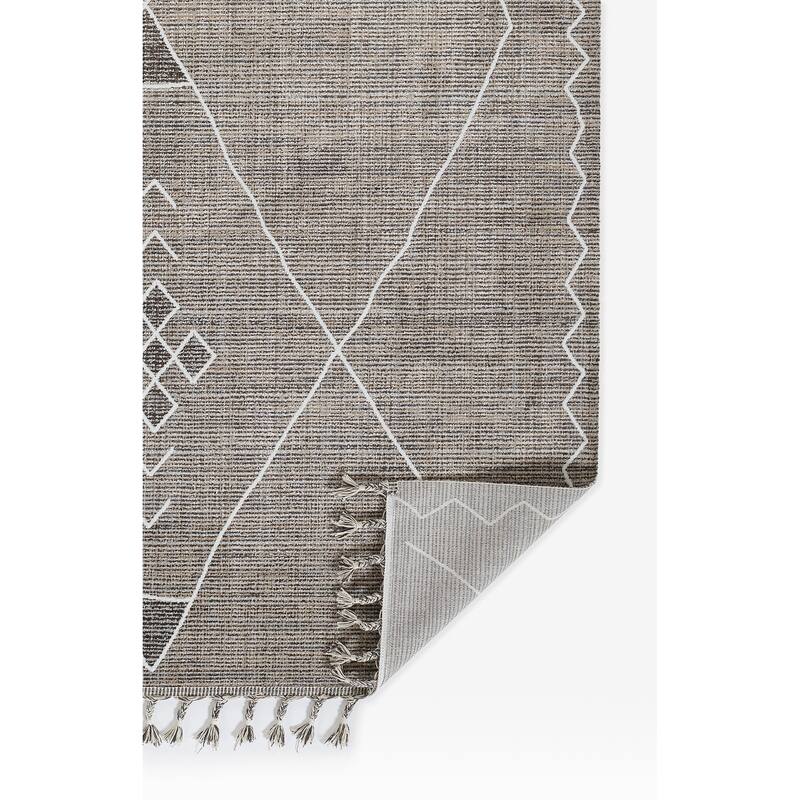 Momeni Rabat Geometric Polyester Grey Area Rug