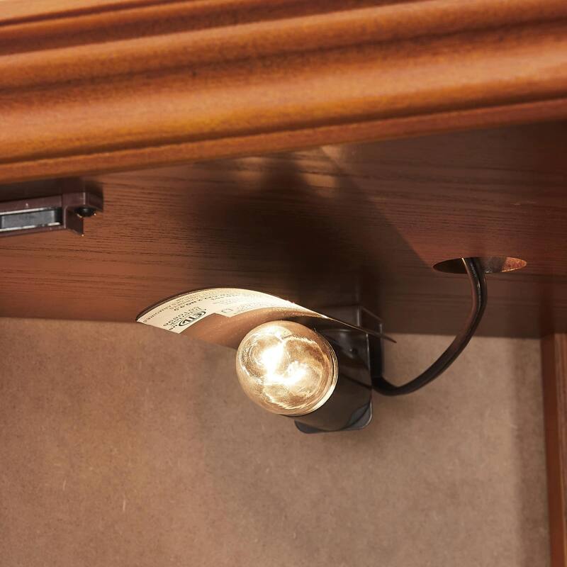 Corner Curio Cabinet with 5 Shelves and Built-in Lighting