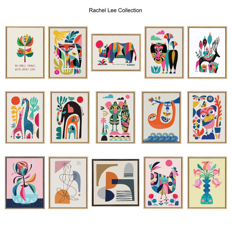 Kate and Laurel Sylvie Abstract Canvas by Rachel Lee of My Dream Wall