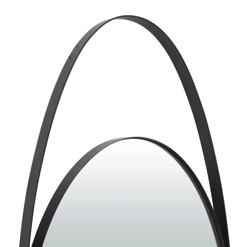 CosmoLiving by Cosmopolitan Metal Oval Wall Mirror - Black or Gold