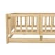 preview thumbnail 58 of 89, Montessori Floor Bed with Fence & Door, Toddler Wood Bed Frame for Kids