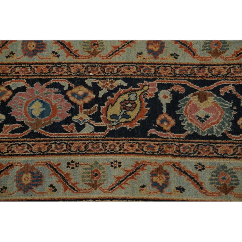 Hand Knotted Oriental 100% Wool Carpet Traditional Floral Pink Dorokhsh Area Rug - 14' 4'' X 9' 6''