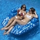 preview thumbnail 5 of 4, 58" Inflatable Tropical Print Double Swimming Pool Lounger