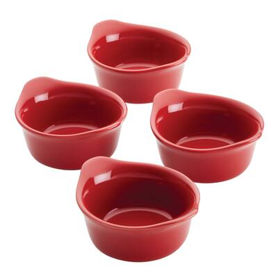 Rachael Ray Ceramics Round Ramekin Dipper Cup Set, 4pc