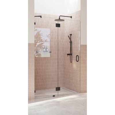 Glass Warehouse 78" x 49" Frameless Shower Door - Glass Hinge