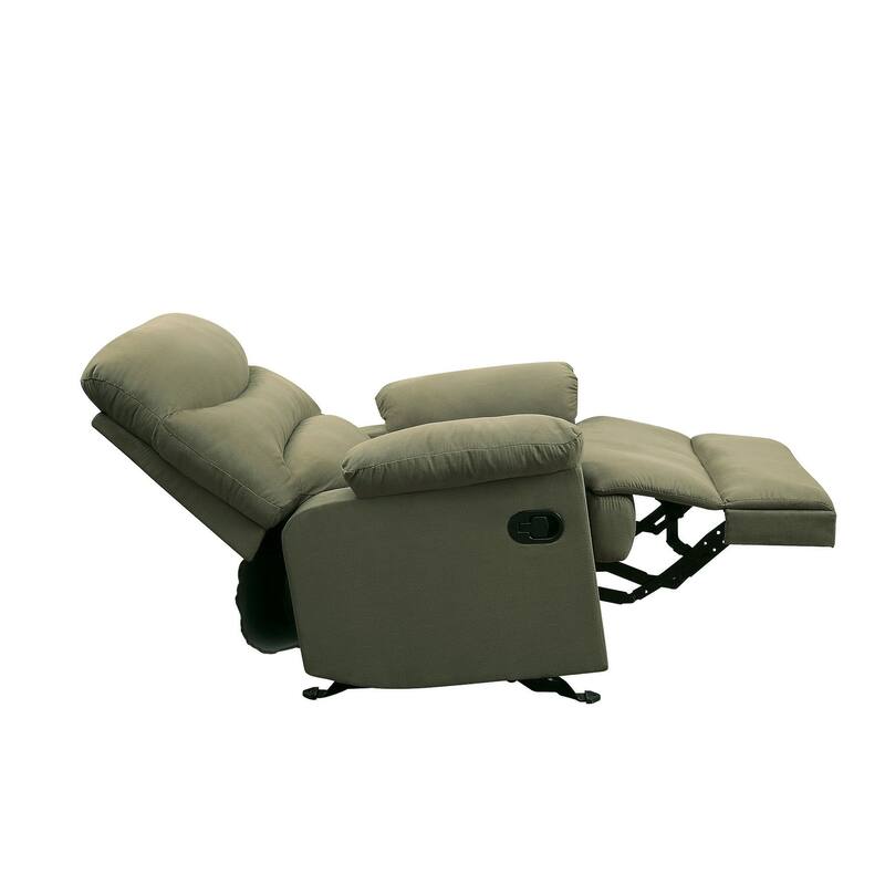 Modern Recliner in Sage Microfiber
