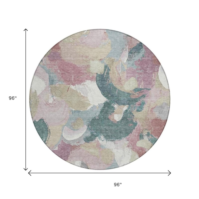 HomeRoots Abstract Transitional Rectangle Outdoor Rug