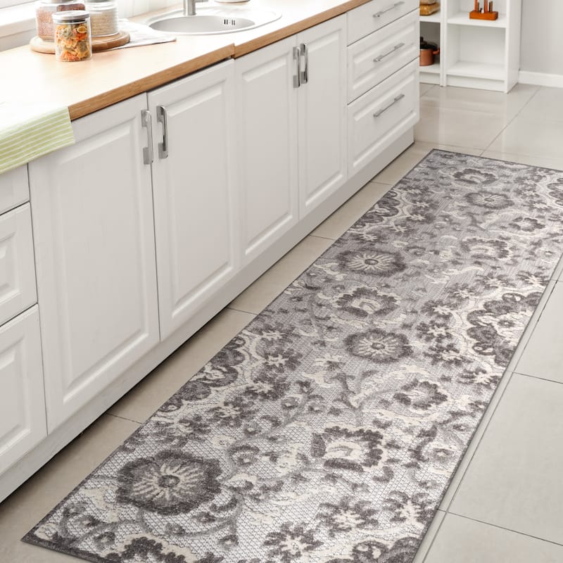 JONATHAN Y Cassis Modern Medallion High-Low Indoor/Outdoor Area Rug