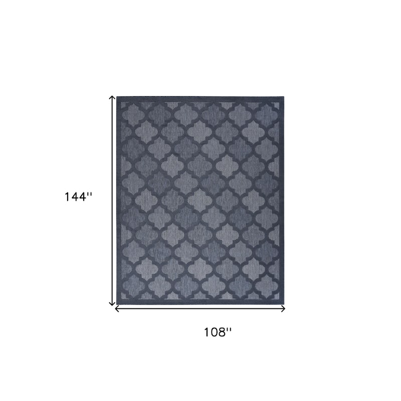 HomeRoots Contemporary Rectangle Outdoor Rug - 9' X 12'