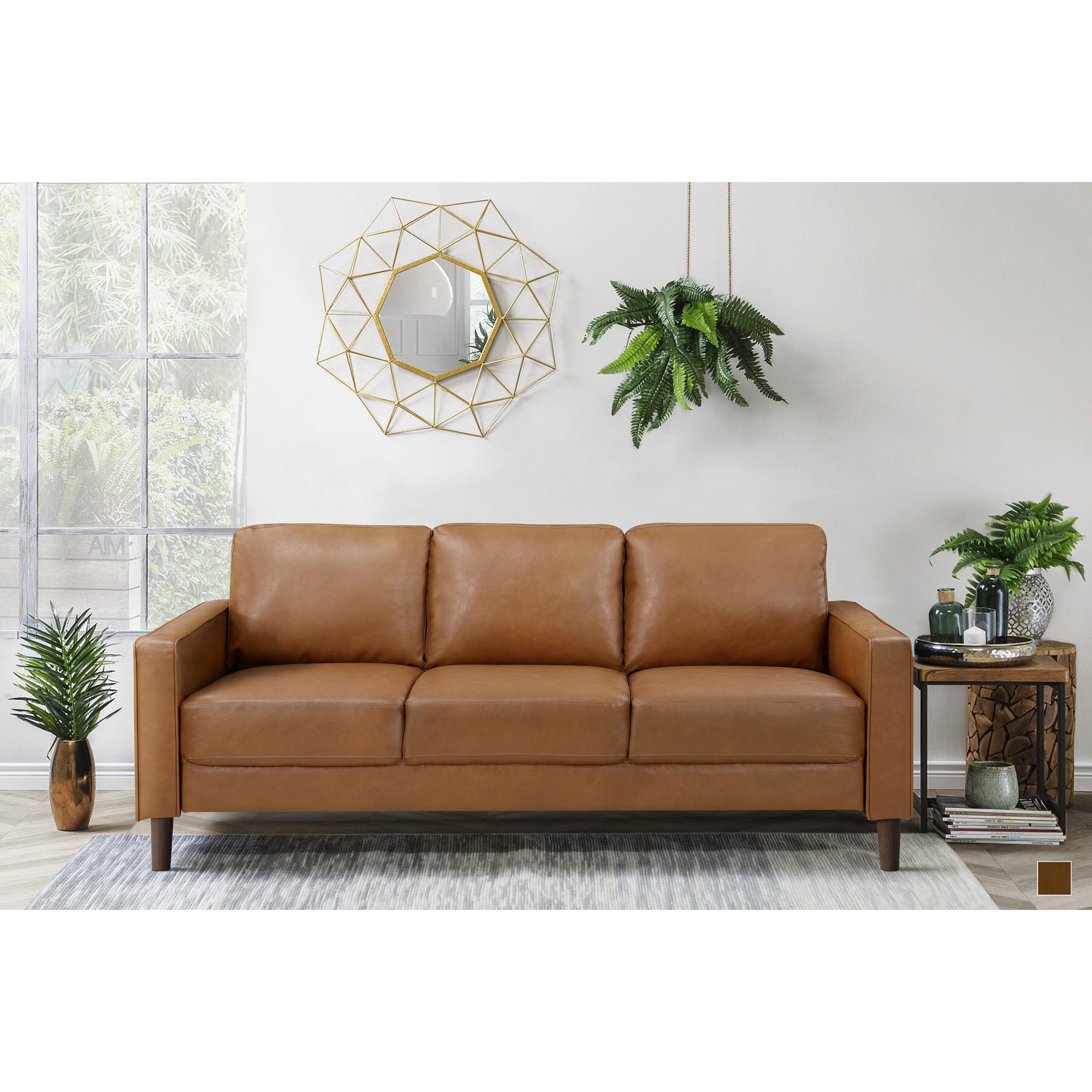 Fremont & Park Pitts Faux Leather Living Room Sofa