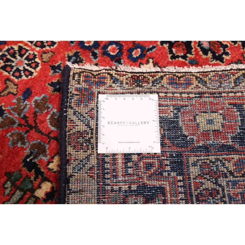 ECARPETGALLERY Hand-knotted Anatolian Vintage Light Red Wool Rug - 4'1 x 6'7