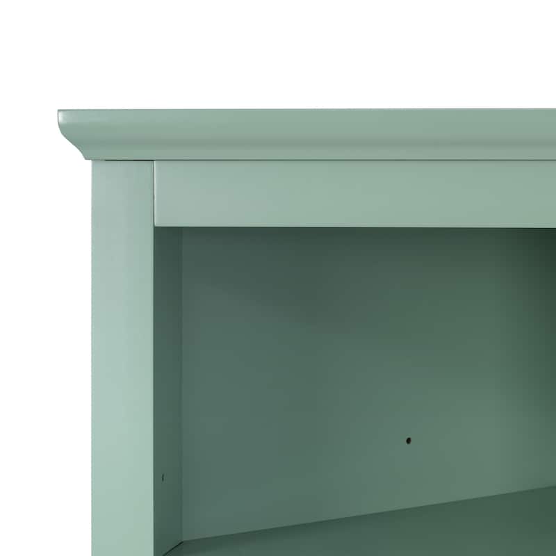 Triangle Tall Cabinet Storage Corner Cabinet with Open Shelves, 3 Drawers and Adjustable Shelves for Bathroom Kitchen Livingroom