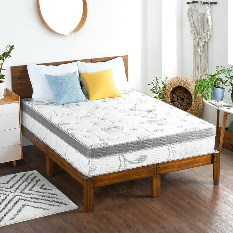 Sleeplanner Galaxy 13-Inch Firm Euro Top Gel Foam Spring Hybrid Mattress