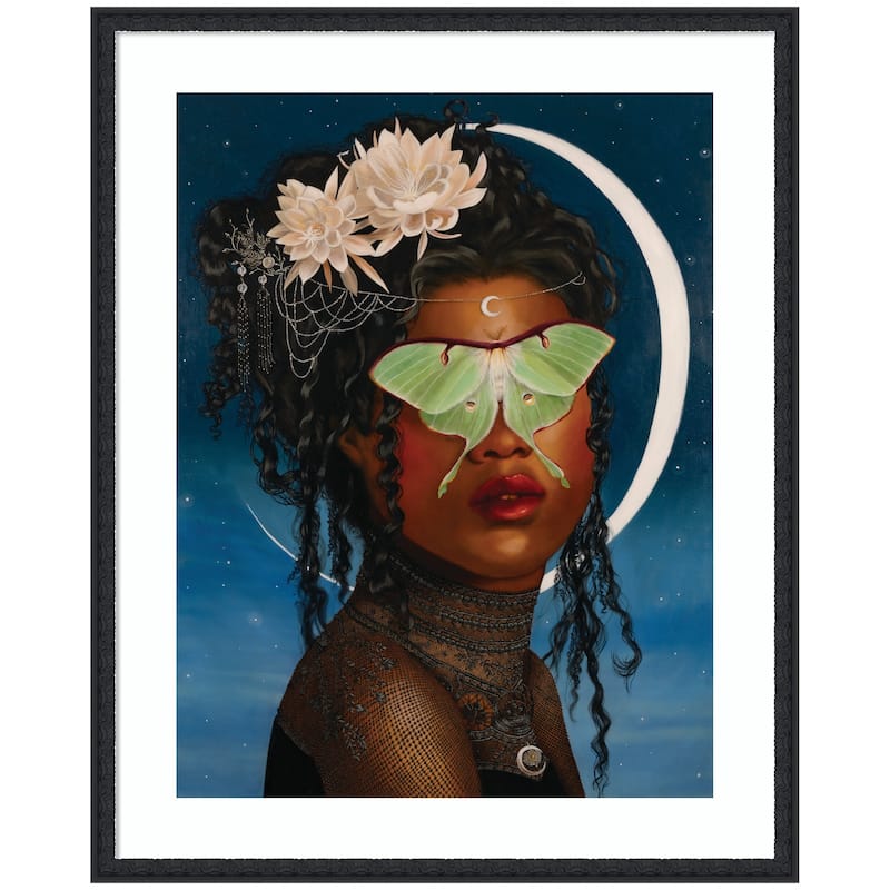 Kate and Laurel Luna Ascending by Charlotte Brindley Framed Wall Art Print - 34 x 42