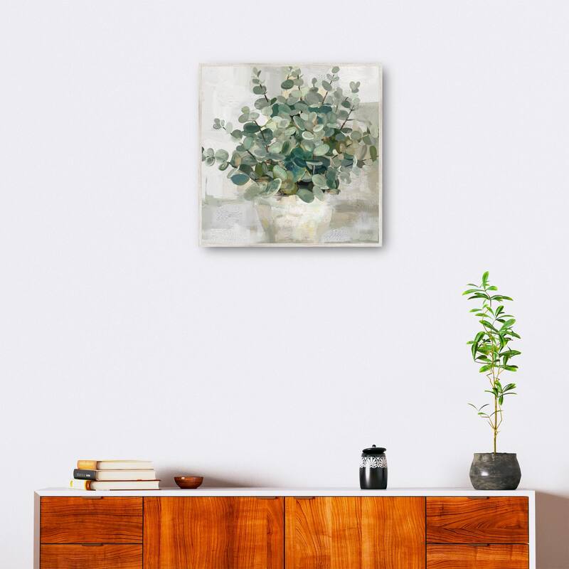 Eucalyptus Pots I By Studio Arts Canvas Art Print