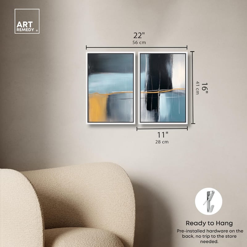 Still Cadence Canvas Set of 2 by Art Remedy