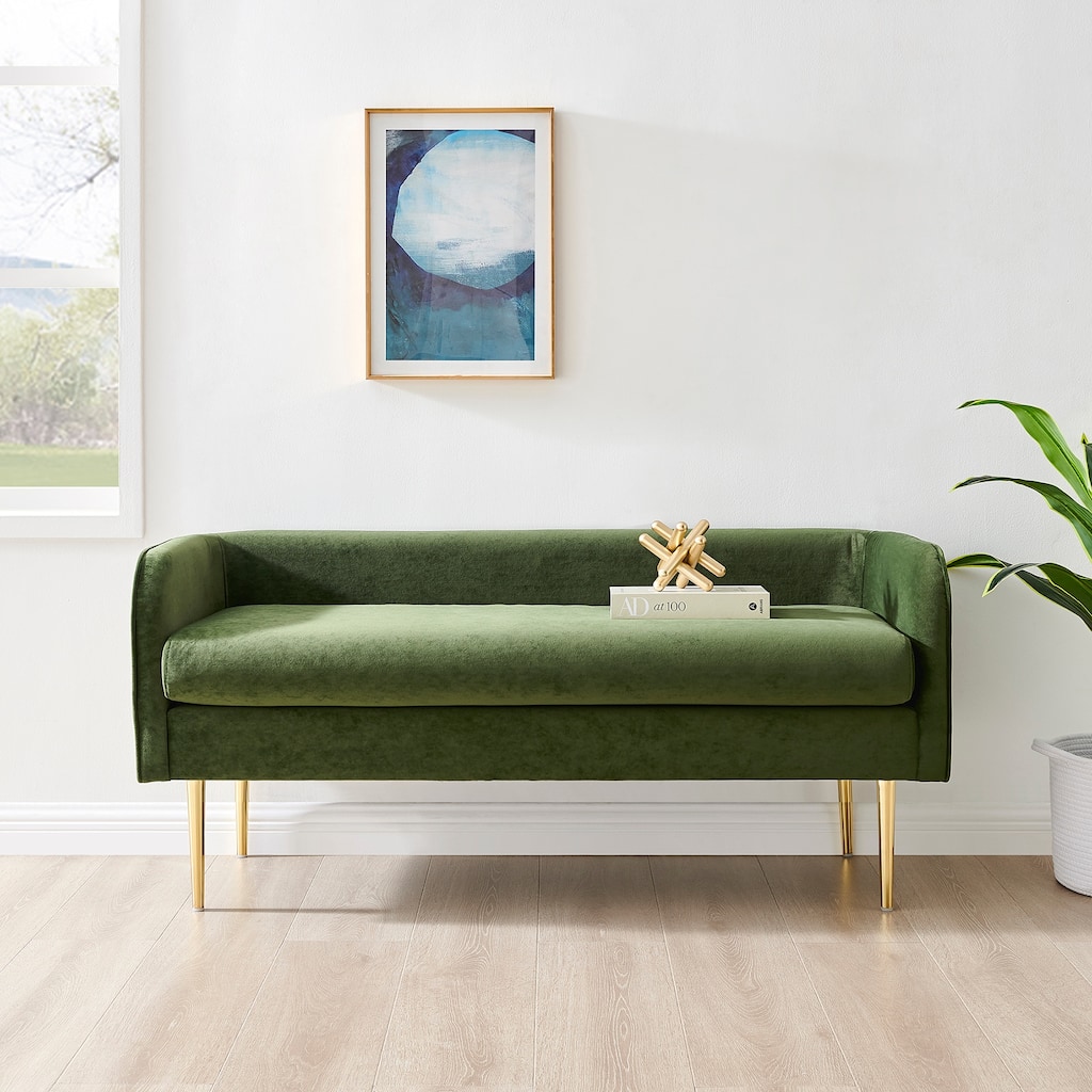 NPD Furniture Marsha Velvet Bench