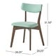 preview thumbnail 52 of 77, Chazz Mid Century Upholstered Dining Chairs (Set of 2) by Christopher Knight Home
