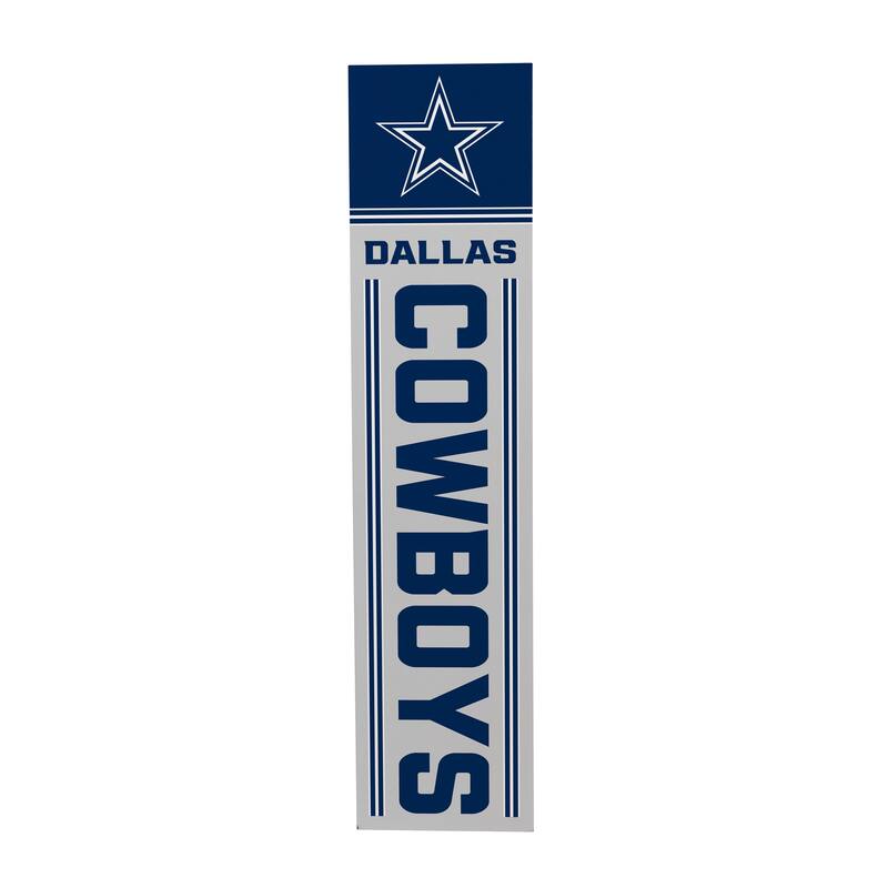 47" Double Sided Seasonal Porch Leaner, Dallas Cowboys - 47" x 11.25"