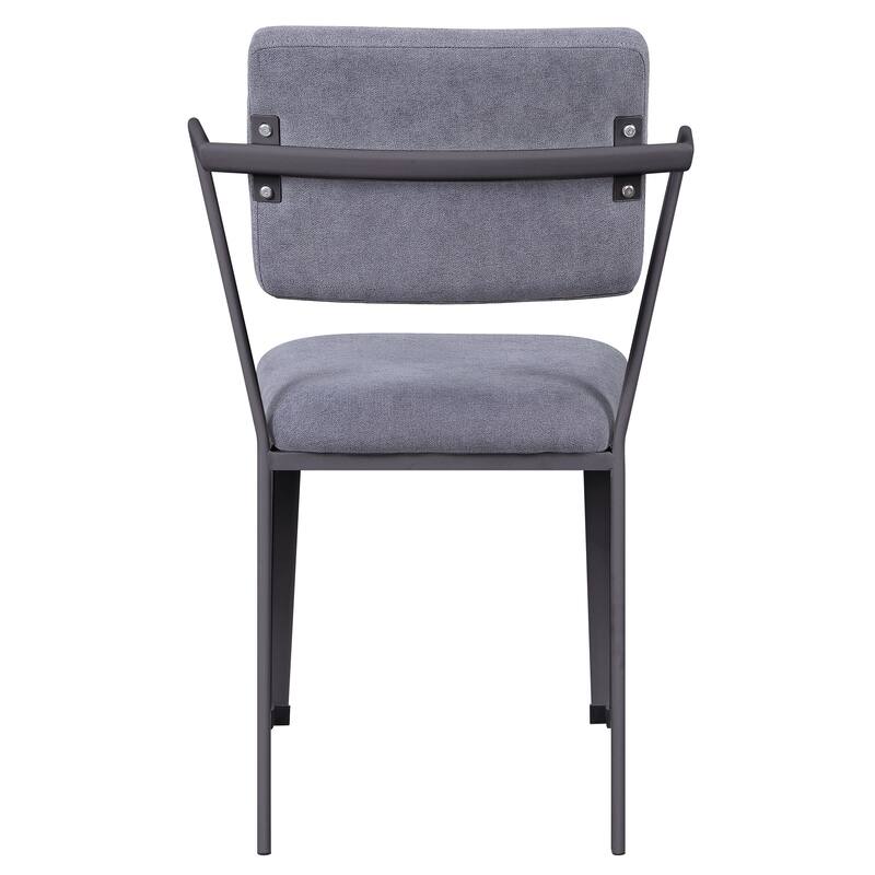 2PC Metal Frame Open Back Dinning Chairs,Side Chair