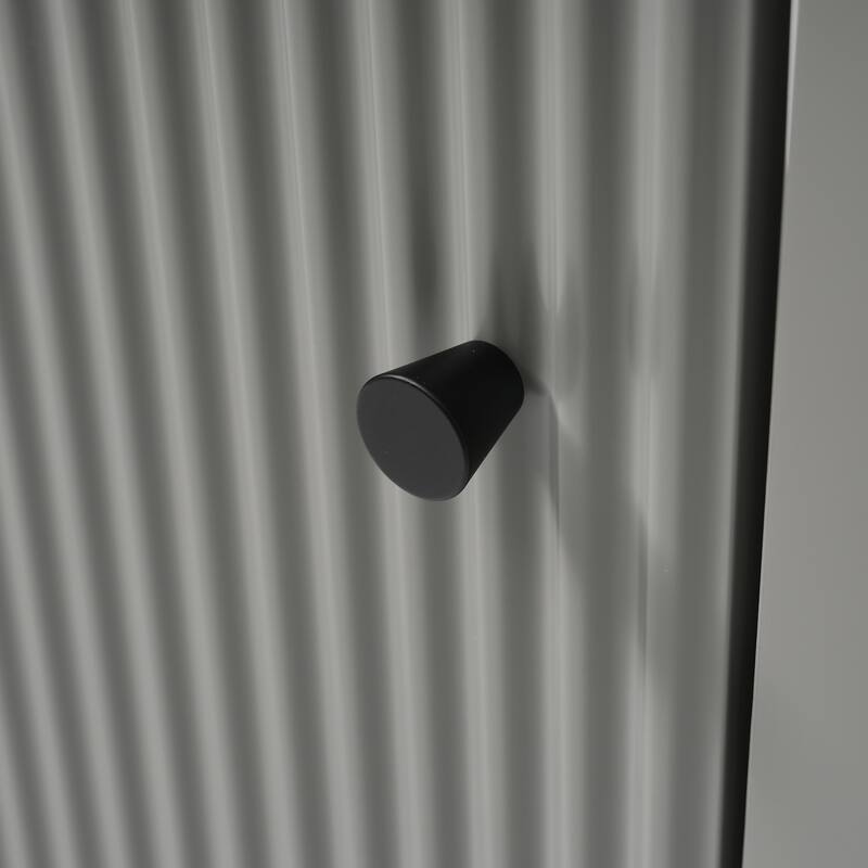 Floating Bathroom Vanity with Sink, Wall Mounted Bathroom Storage Cabinet, Small Bathroom Cabinet with Right Open Shelves