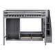 preview thumbnail 7 of 26, Multifunctional Full Size Loft Bed with Wardrobe,Low Storage Table and Storage Staircase