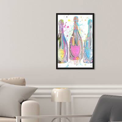 Oliver Gal 'Pastel Dom P Trio Color' Gray Wall Art Canvas Print
