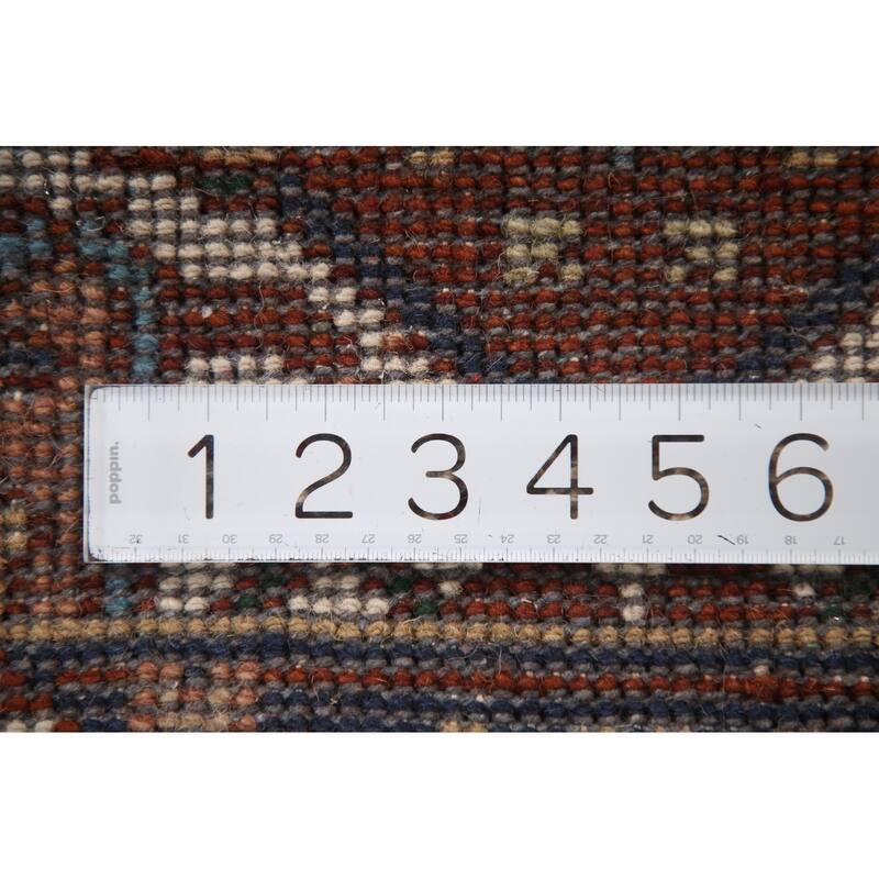 Hand Knotted Oriental 100% Wool Carpet Traditional Medallion Oranges & Rust Heriz (serapi) Area Rug - 3' 0'' X 2' 0''