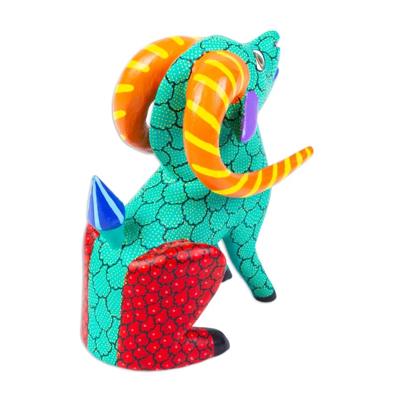 Novica Handmade Bold Cimarron Wood Alebrije Sculpture